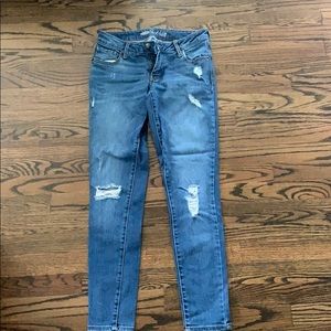 stretchy ripped jeans from old navy